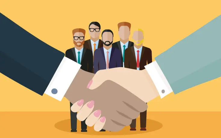 Pessoa usando plataforma digital de acordos